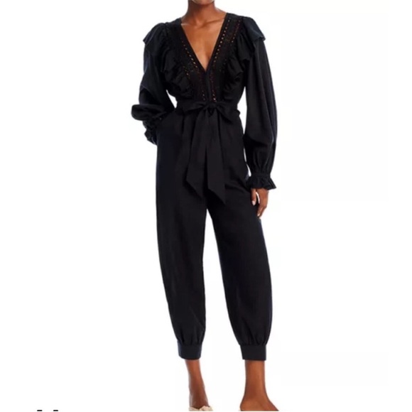 FARM Rio Lace Ruffle Jumpsuit - Picture 3 of 13